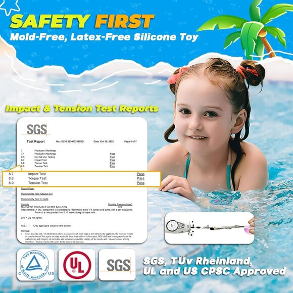 Reusable Water Balloons with Mesh Bag, Latex-Free Silicone Quick Self-Sealing Wa - Picture 4 of 7